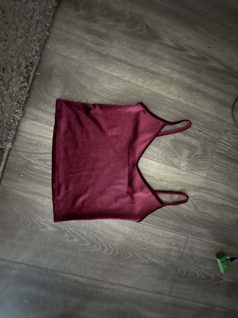 Adidas x Ivy Park Velour Bralette Cherry Wood